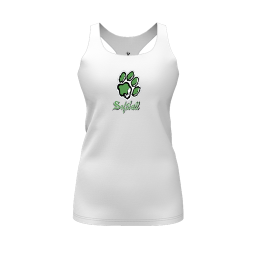 [FT0TRBWH-FYS-LOGO1] Decker Racerback Tank Top (Female Youth S, White, Logo 1)