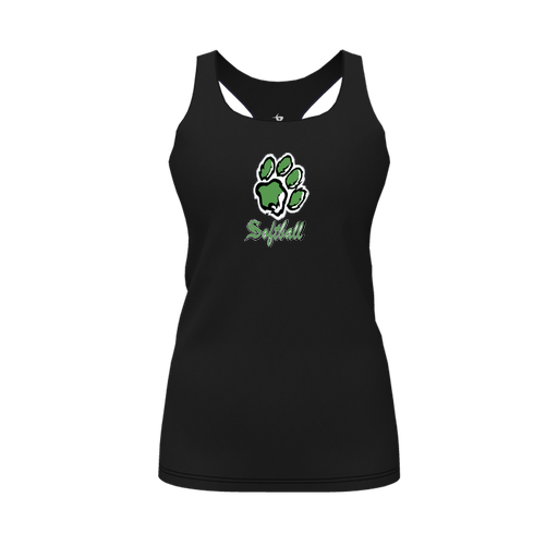 [FT0TRBBK-FYS-LOGO1] Decker Racerback Tank Top (Female Youth S, Black, Logo 1)