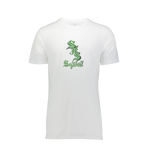 [FTSCUBWH-AS-LOGO2] Decker Men's Tri-Blend T-Shirt - Short Sleeve (Adult S, White, Logo 2)