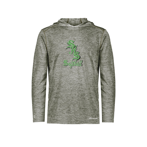 [FOLHCGGY-YS-LOGO2] Decker Youth Charge Hoodie (Youth S, Gray, Logo 2)