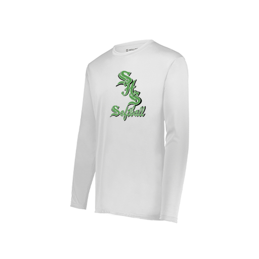 [222822.005.XS-LOGO2] Men's LS Smooth Sport Shirt (Adult XS, White, Logo 2)